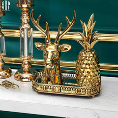 Maison Couture - Tượng Gilded Reindeer Fw25-TƯỢNG TRANG TRÍ-CẬU HAI HOME DECOR