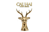 Maison Couture - Tượng Gilded Reindeer Fw25-TƯỢNG TRANG TRÍ-CẬU HAI HOME DECOR