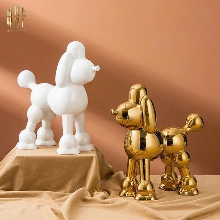 Maison Couture - Tượng Gilded Royal Poodle-TƯỢNG TRANG TRÍ-CẬU HAI HOME DECOR