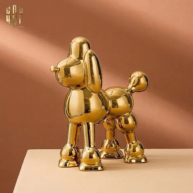 Maison Couture - Tượng Gilded Royal Poodle-CẬU HAI HOME DECOR