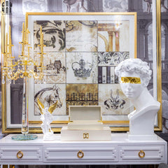 Maison Couture - Tượng Giuliano Masque Doré Spéciale Limitée 60Cm-TƯỢNG TRANG TRÍ-CẬU HAI HOME DECOR