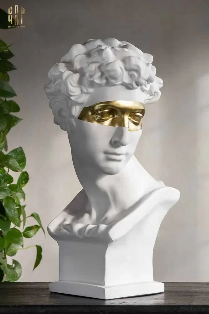 Maison Couture - Tượng Giuliano Masque Doré Spéciale Limitée 60Cm-TƯỢNG TRANG TRÍ-CẬU HAI HOME DECOR