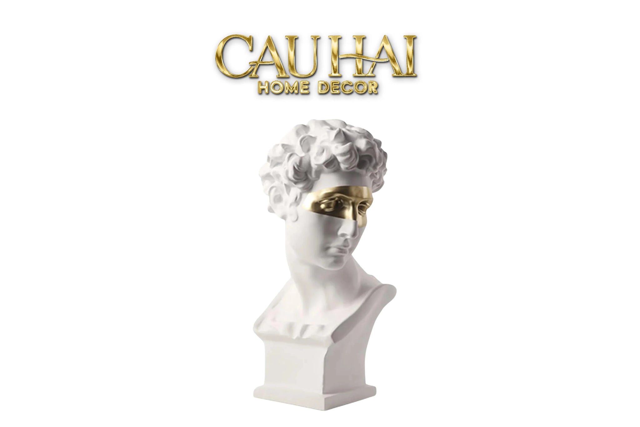 Maison Couture - Tượng Giuliano Masque Doré Spéciale Limitée 60Cm-TƯỢNG TRANG TRÍ-CẬU HAI HOME DECOR