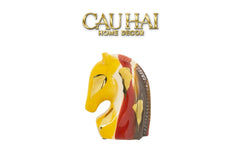 Maison Couture - Tượng Gốm Đầu Ngựa Equine Silhouette Sculpture Layered Painting Glazing H18/H28-CẬU HAI HOME DECOR