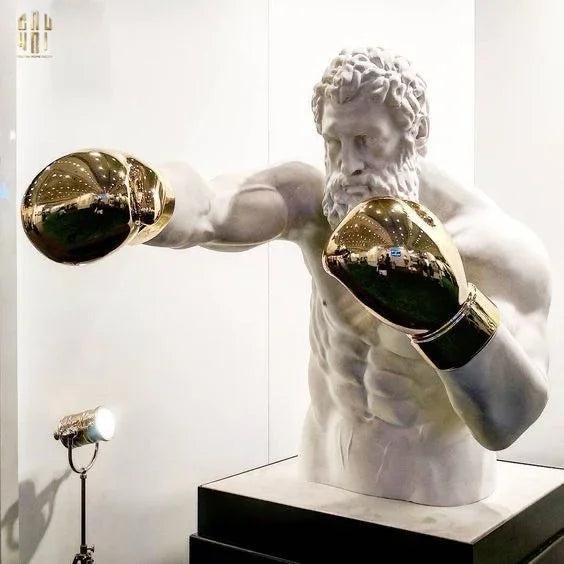 Maison Couture - Tượng Hercules Boxing 33x55x52-TƯỢNG TRANG TRÍ-CẬU HAI HOME DECOR