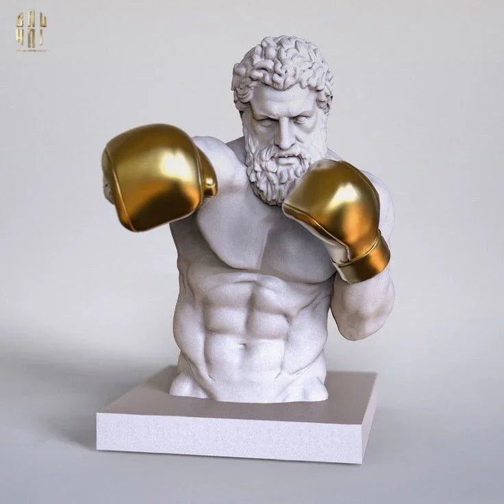 Maison Couture - Tượng Hercules Boxing 33x55x52-TƯỢNG TRANG TRÍ-CẬU HAI HOME DECOR