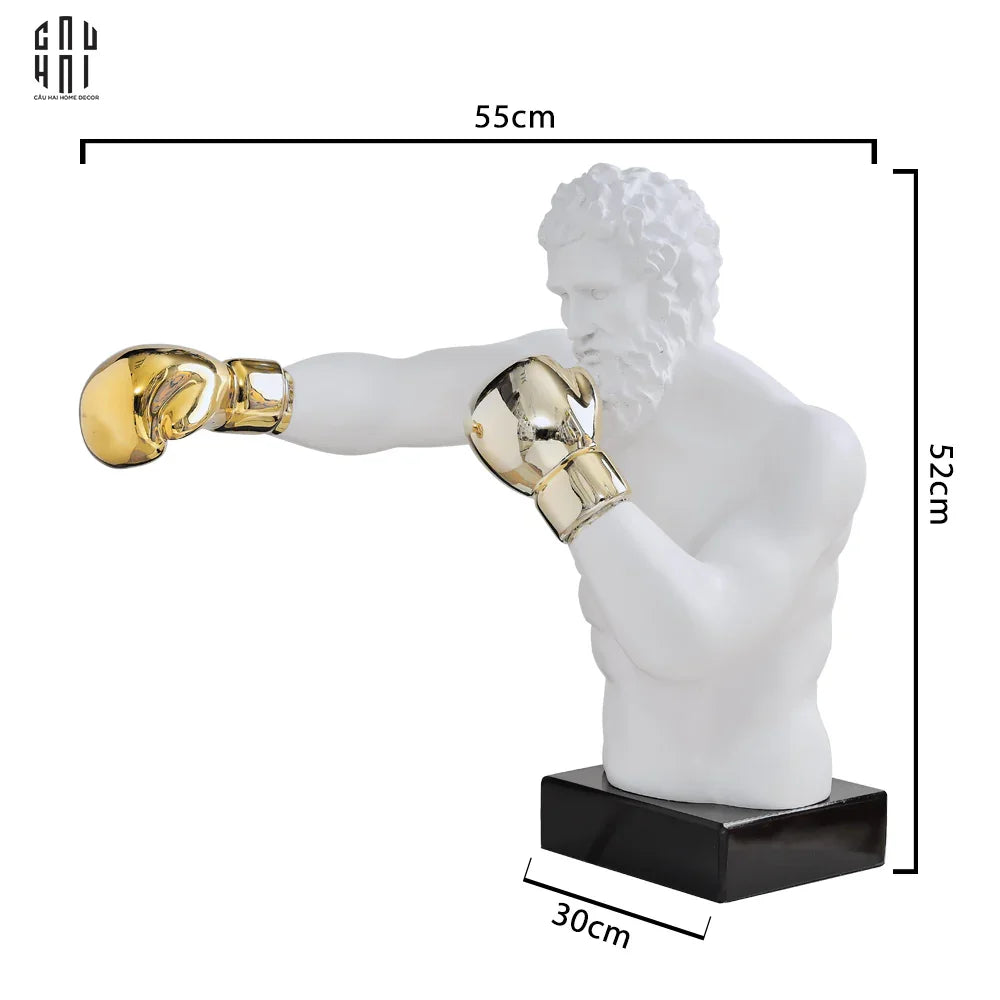 Maison Couture - Tượng Hercules Boxing 33x55x52-TƯỢNG TRANG TRÍ-CẬU HAI HOME DECOR