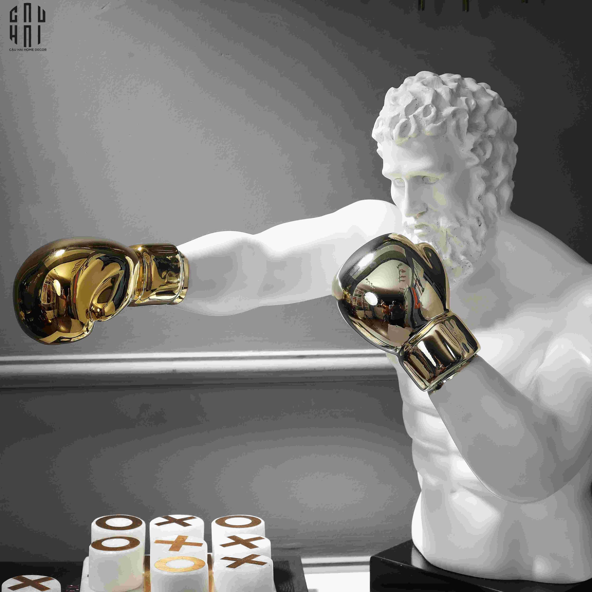 Maison Couture - Tượng Hercules Boxing 33x55x52-TƯỢNG TRANG TRÍ-CẬU HAI HOME DECOR