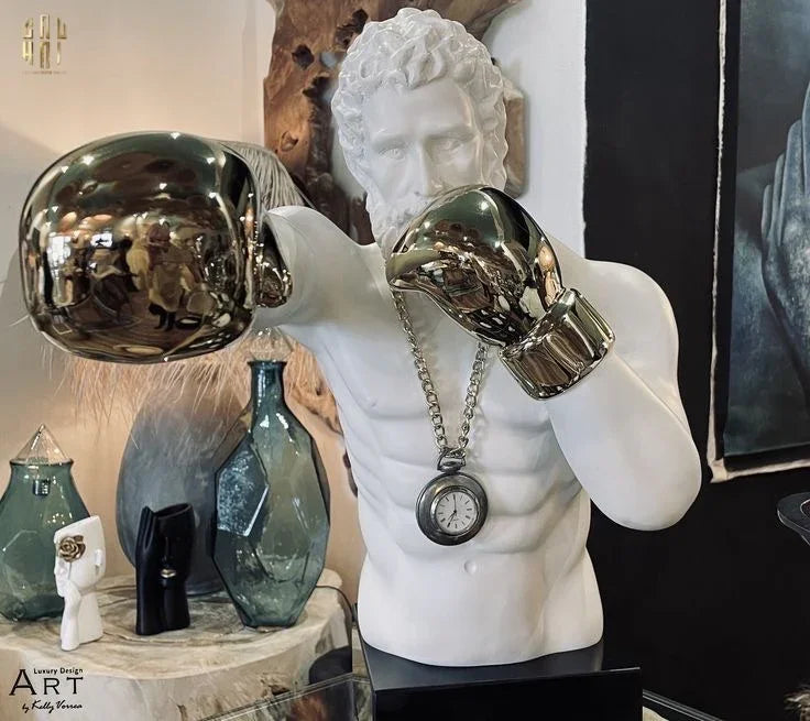 Maison Couture - Tượng Hercules Boxing 33x55x52-TƯỢNG TRANG TRÍ-CẬU HAI HOME DECOR
