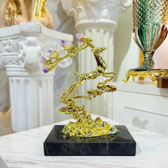 Maison Couture - Tượng Hươu Golden Elk Of Fortune Amethyst-TƯỢNG TRANG TRÍ-CẬU HAI HOME DECOR