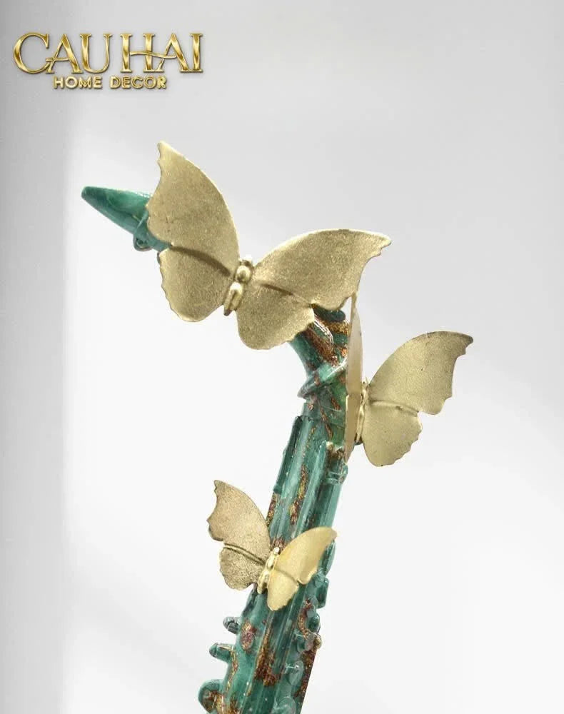 Maison Couture - Tượng Kèn Saxo Verdigris Wings Serenade H43-TƯỢNG TRANG TRÍ-CẬU HAI HOME DECOR