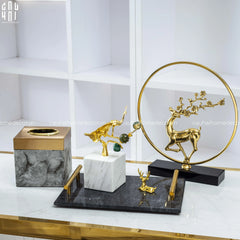 Maison Couture - Tượng Khổng Kim Tước Le Paon D'Or De L'Empereur 15x21-TƯỢNG TRANG TRÍ-CẬU HAI HOME DECOR
