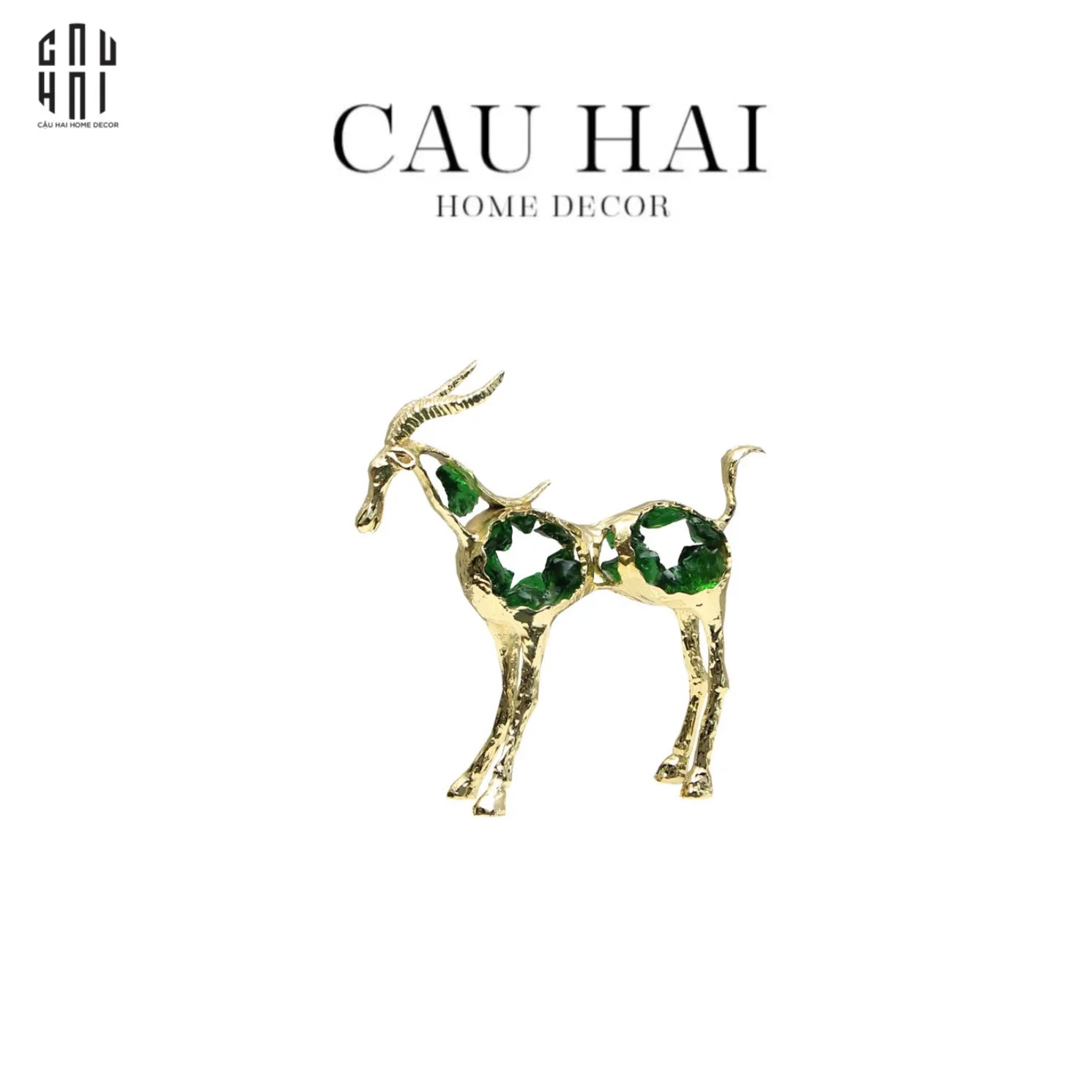 Maison Couture - Tượng Linh Dương Jewelry Fw25-TƯỢNG TRANG TRÍ-CẬU HAI HOME DECOR