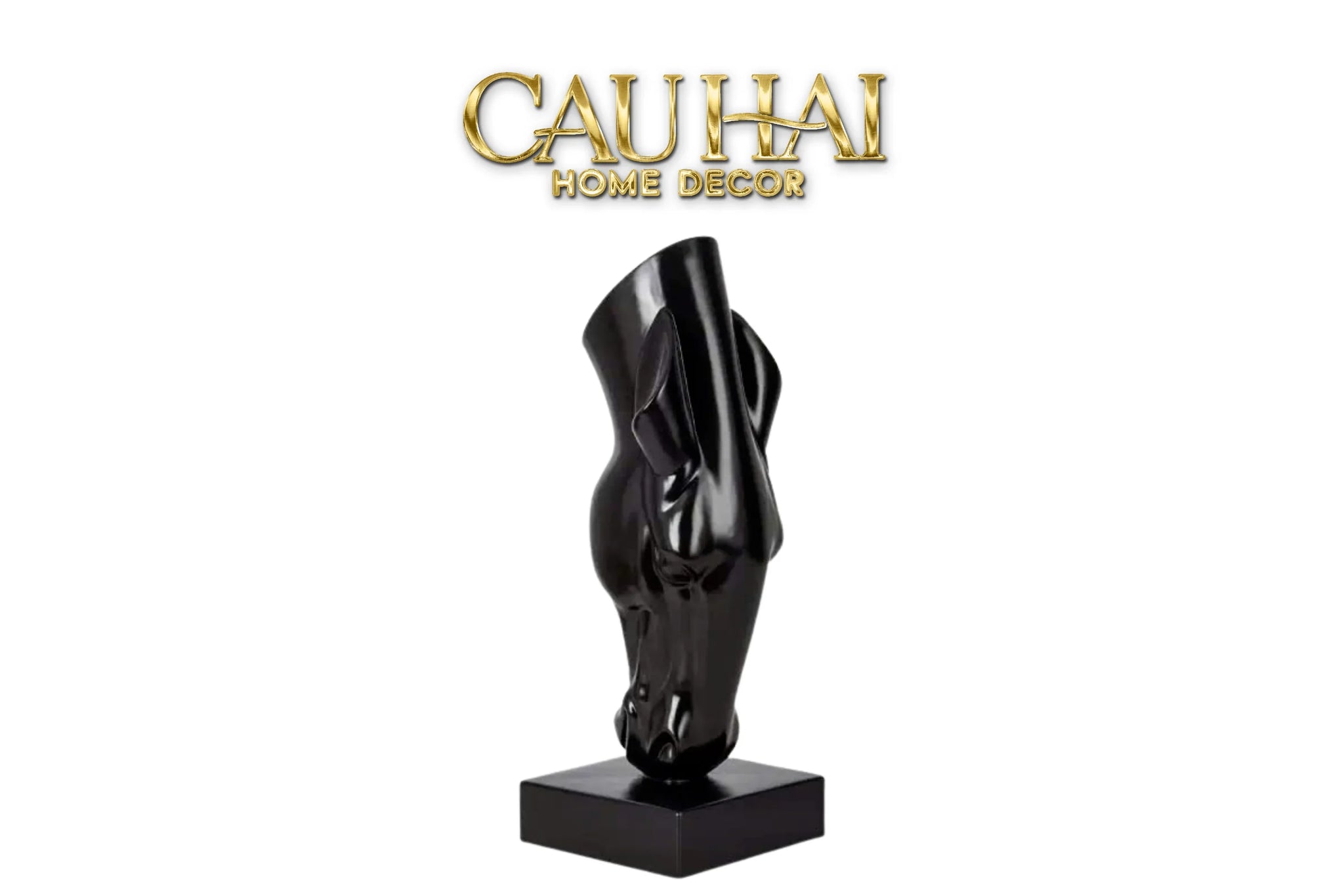 Maison Couture - Tượng Ngựa Bình Hoa Tête De Cheval Savoir Atélier Vessel H49-TƯỢNG TRANG TRÍ-CẬU HAI HOME DECOR
