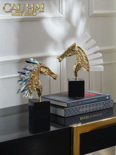 Maison Couture - Tượng Ngựa Chiến Mã Hoàng Gia Elite Quartz Paladin-TƯỢNG TRANG TRÍ-CẬU HAI HOME DECOR