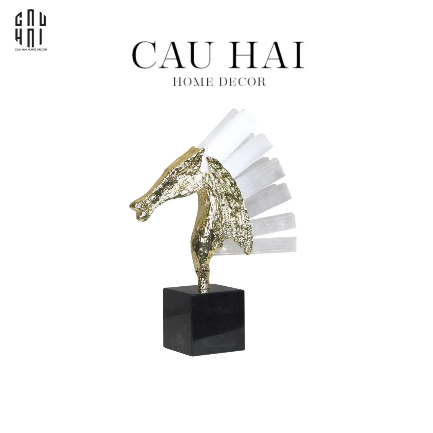 Maison Couture - Tượng Ngựa Chiến Mã Hoàng Gia Elite Quartz Paladin-TƯỢNG TRANG TRÍ-CẬU HAI HOME DECOR