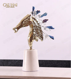 Maison Couture - Tượng Ngựa Chiến Mã Hoàng Gia Ultimate Quartz Paladin-TƯỢNG TRANG TRÍ-CẬU HAI HOME DECOR