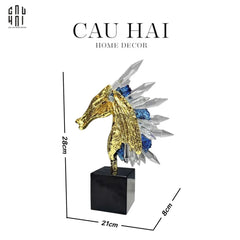Maison Couture - Tượng Ngựa Chiến Mã Hoàng Gia Ultimate Quartz Paladin-TƯỢNG TRANG TRÍ-CẬU HAI HOME DECOR