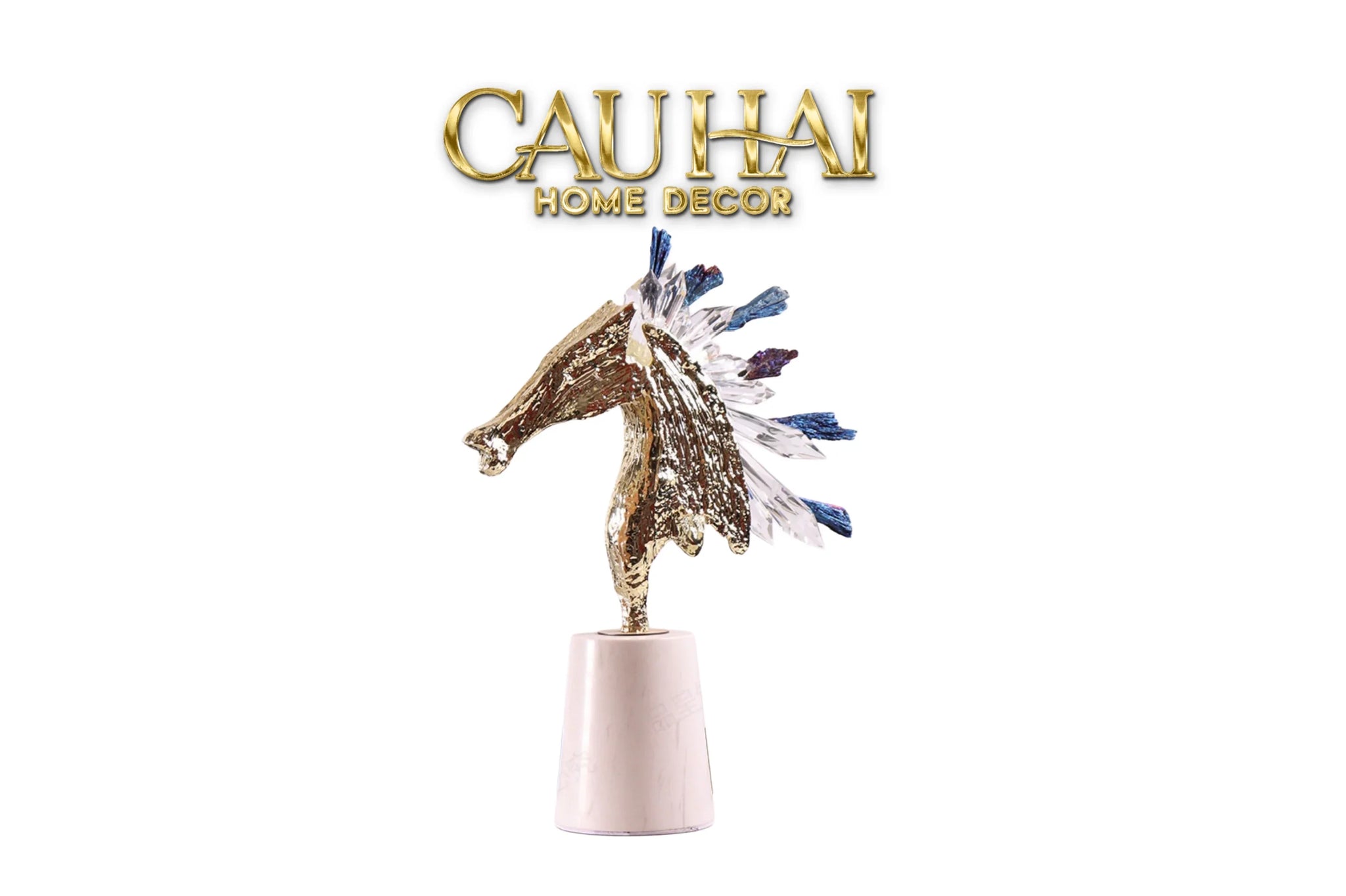 Maison Couture - Tượng Ngựa Chiến Mã Hoàng Gia Ultimate Quartz Paladin-TƯỢNG TRANG TRÍ-CẬU HAI HOME DECOR