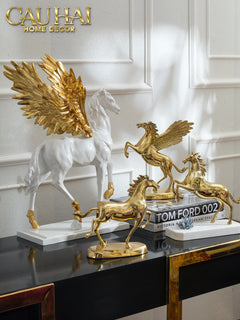 Maison Couture - Tượng Ngựa Đồng Brasson Cheval De Fortune Première H24-TƯỢNG TRANG TRÍ-CẬU HAI HOME DECOR