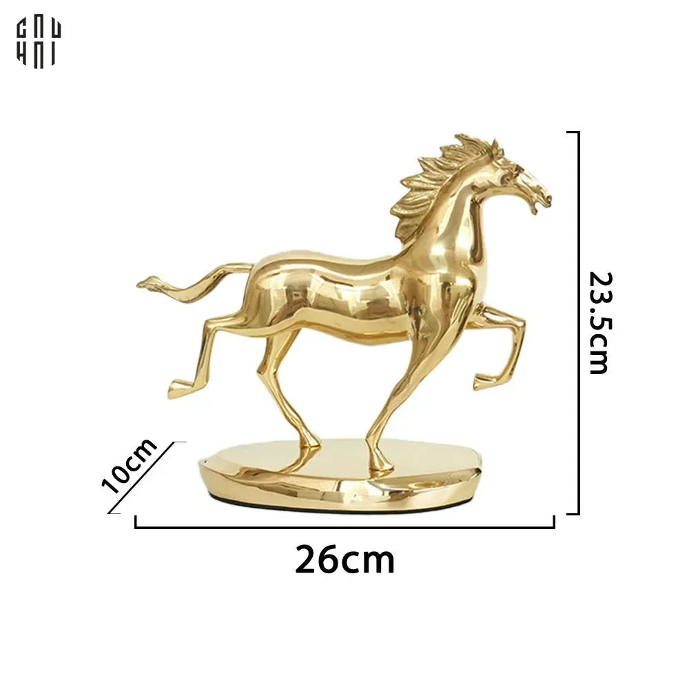 Maison Couture - Tượng Ngựa Đồng Brasson Cheval De Fortune Première H24-TƯỢNG TRANG TRÍ-CẬU HAI HOME DECOR