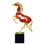 Maison Couture - Tượng Ngựa Đồng Quartz Rouge Impérial Équestre Cheval H41 - Cậu Hai Home Decor