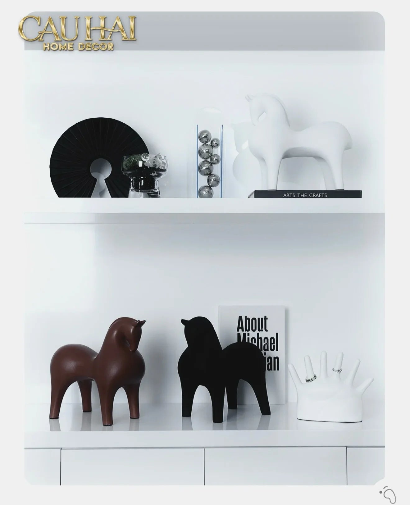 Maison Couture - Tượng Ngựa Tang Horse - Sienna Clay Artisanal-TƯỢNG TRANG TRÍ-CẬU HAI HOME DECOR