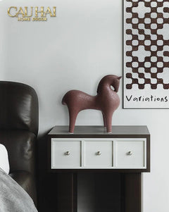 Maison Couture - Tượng Ngựa Tang Horse - Sienna Clay Artisanal-TƯỢNG TRANG TRÍ-CẬU HAI HOME DECOR