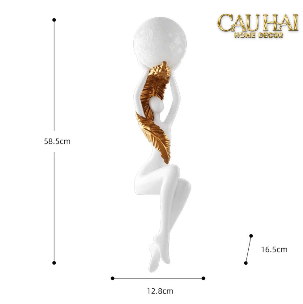Maison Couture - Tượng Nữ Thần Moonlight Luna Angel Divine Figurine 59Cm-TƯỢNG TRANG TRÍ-CẬU HAI HOME DECOR