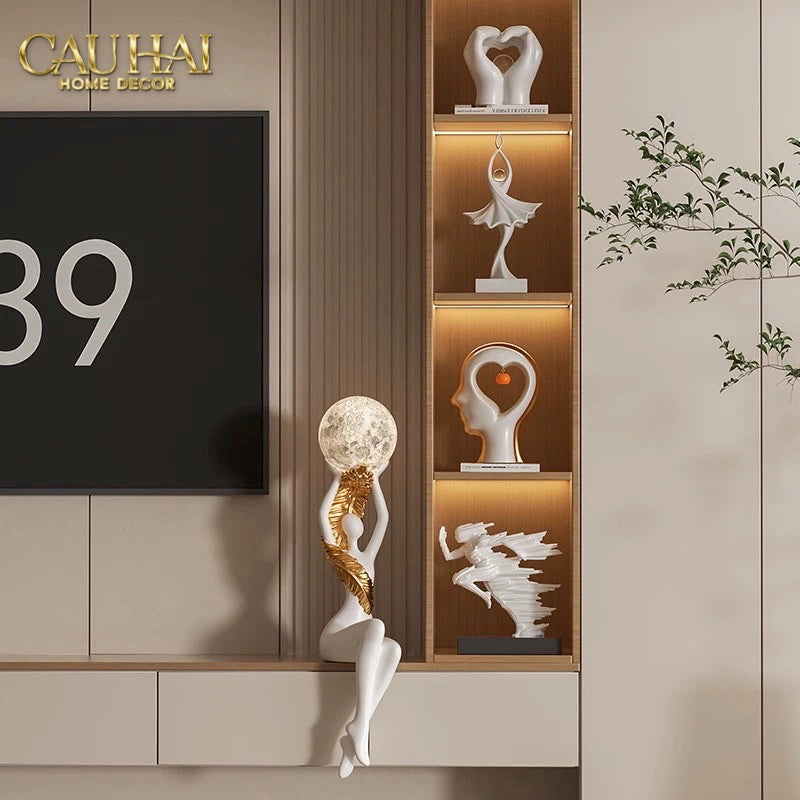 Maison Couture - Tượng Nữ Thần Moonlight Luna Angel Divine Figurine 59Cm-TƯỢNG TRANG TRÍ-CẬU HAI HOME DECOR