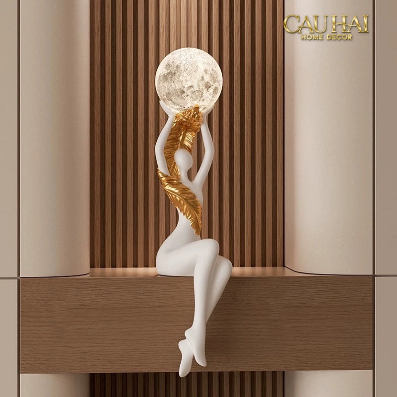 Maison Couture - Tượng Nữ Thần Moonlight Luna Angel Divine Figurine 59Cm-TƯỢNG TRANG TRÍ-CẬU HAI HOME DECOR