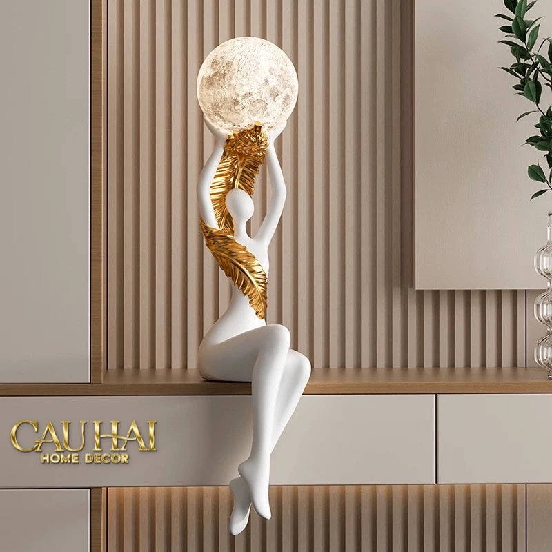 Maison Couture - Tượng Nữ Thần Moonlight Luna Angel Divine Figurine 59Cm-TƯỢNG TRANG TRÍ-CẬU HAI HOME DECOR