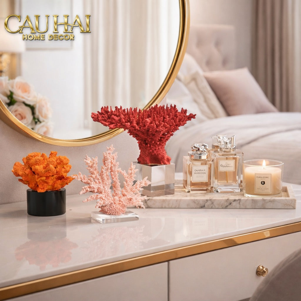 Maison Couture - Tượng San Hô Coral - Flame Fw25-TƯỢNG TRANG TRÍ-Đối tác tại Trung Quốc theo từng đơn đặt hàng-CẬU HAI HOME DECOR
