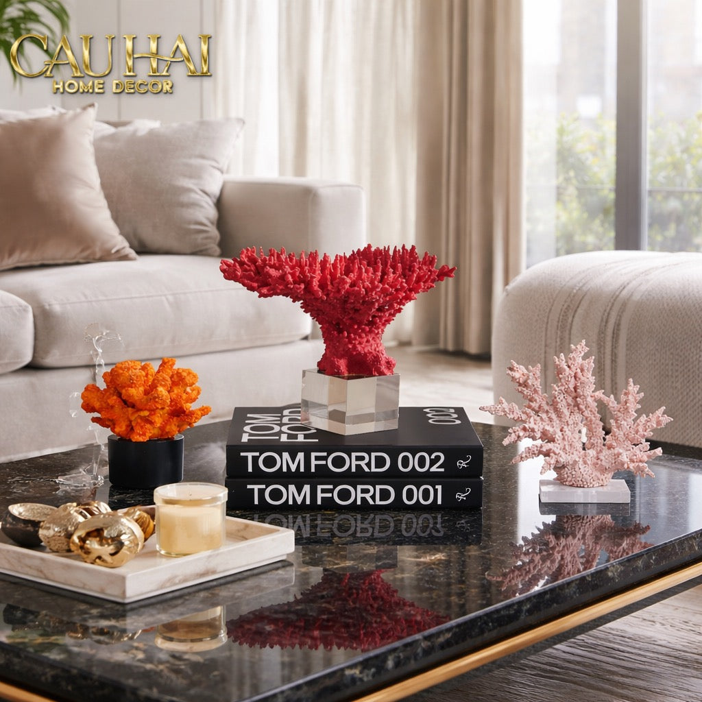 Maison Couture - Tượng San Hô Coral - Flame Fw25-TƯỢNG TRANG TRÍ-Đối tác tại Trung Quốc theo từng đơn đặt hàng-CẬU HAI HOME DECOR