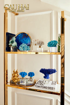Maison Couture - Tượng San Hô Đế Pha Lê Saphir de Mer Cristalleries Coral Sculptures-TƯỢNG TRANG TRÍ-CẬU HAI HOME DECOR