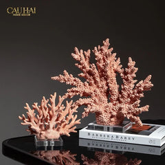 Maison Couture - Tượng San Hô Vương Miện Couronne Ashen Terra Cristalleries Coral Sculptures 34x12x30-TƯỢNG TRANG TRÍ-CẬU HAI HOME DECOR