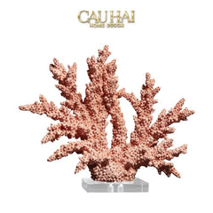 Maison Couture - Tượng San Hô Vương Miện Couronne Ashen Terra Cristalleries Coral Sculptures 34x12x30-TƯỢNG TRANG TRÍ-CẬU HAI HOME DECOR