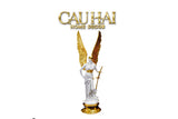 Maison Couture - Tượng Thiên Thần Dát Vàng Gilded Drapery Archangel Sculptures 31x23x86cm-TƯỢNG TRANG TRÍ-CẬU HAI HOME DECOR