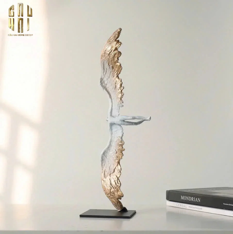 Maison Couture - Tượng Thiên Thần Falling Angel H53-TƯỢNG TRANG TRÍ-CẬU HAI HOME DECOR