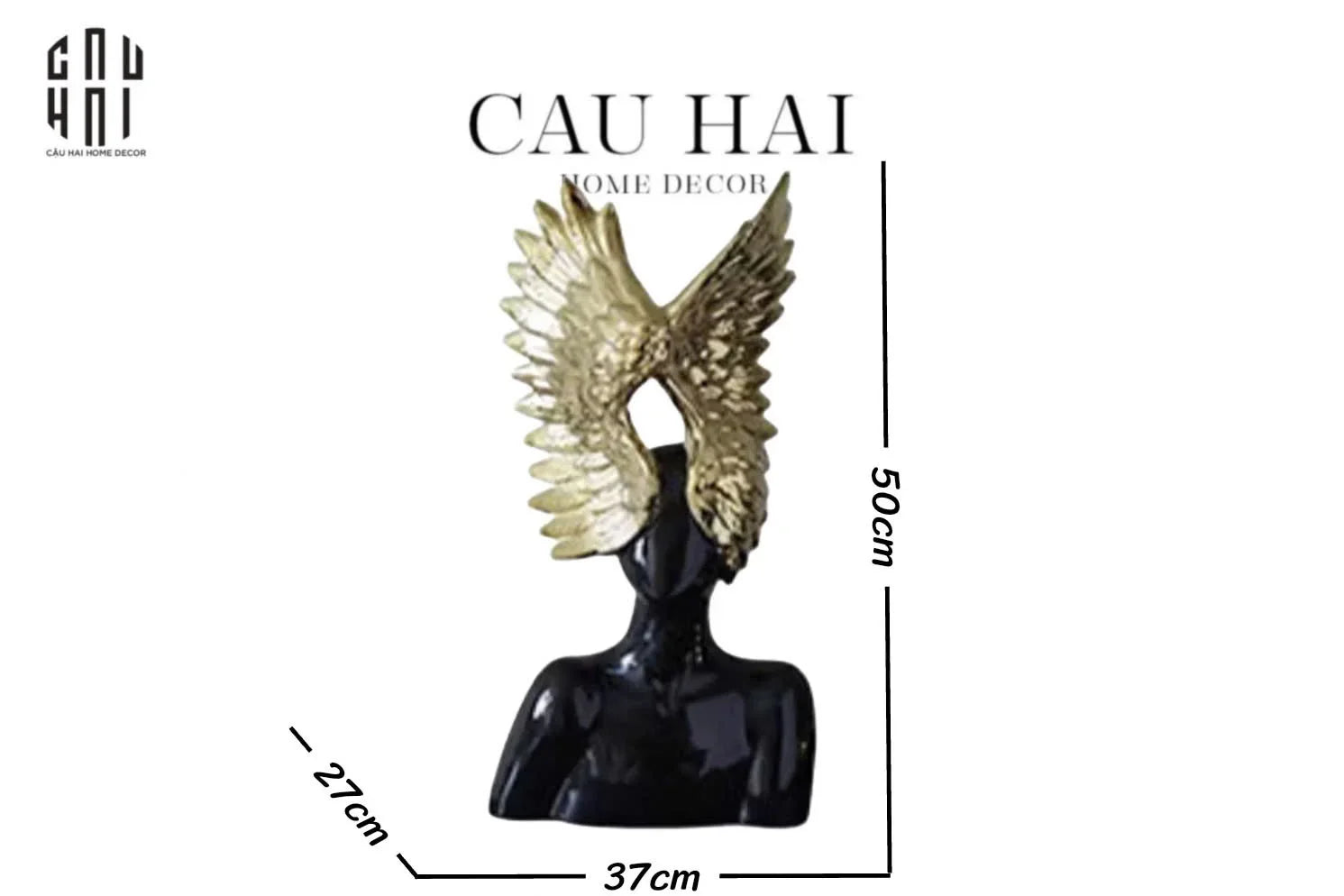 Maison Couture - Tượng Thiên Thần - Shadow And Glory Angel-TƯỢNG TRANG TRÍ-CẬU HAI HOME DECOR