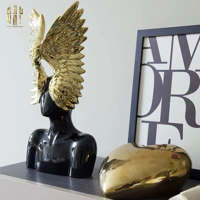 Maison Couture - Tượng Thiên Thần - Shadow And Glory Angel-TƯỢNG TRANG TRÍ-CẬU HAI HOME DECOR