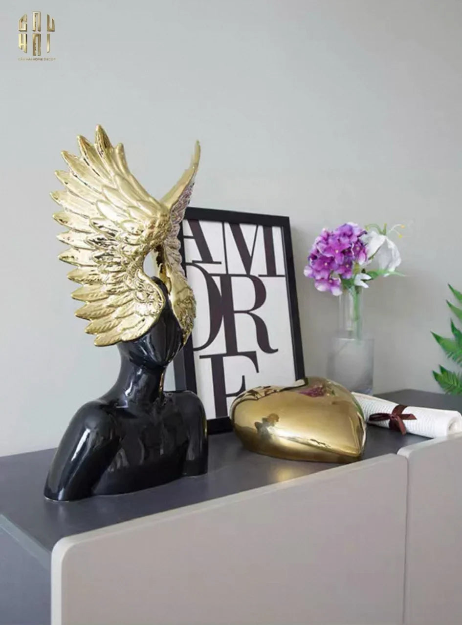 Maison Couture - Tượng Thiên Thần - Shadow And Glory Angel-TƯỢNG TRANG TRÍ-CẬU HAI HOME DECOR