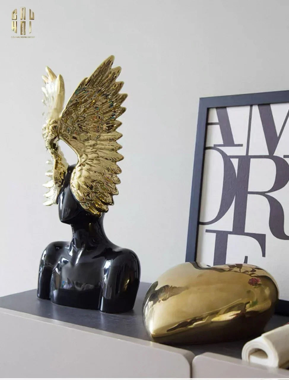 Maison Couture - Tượng Thiên Thần - Shadow And Glory Angel-TƯỢNG TRANG TRÍ-CẬU HAI HOME DECOR