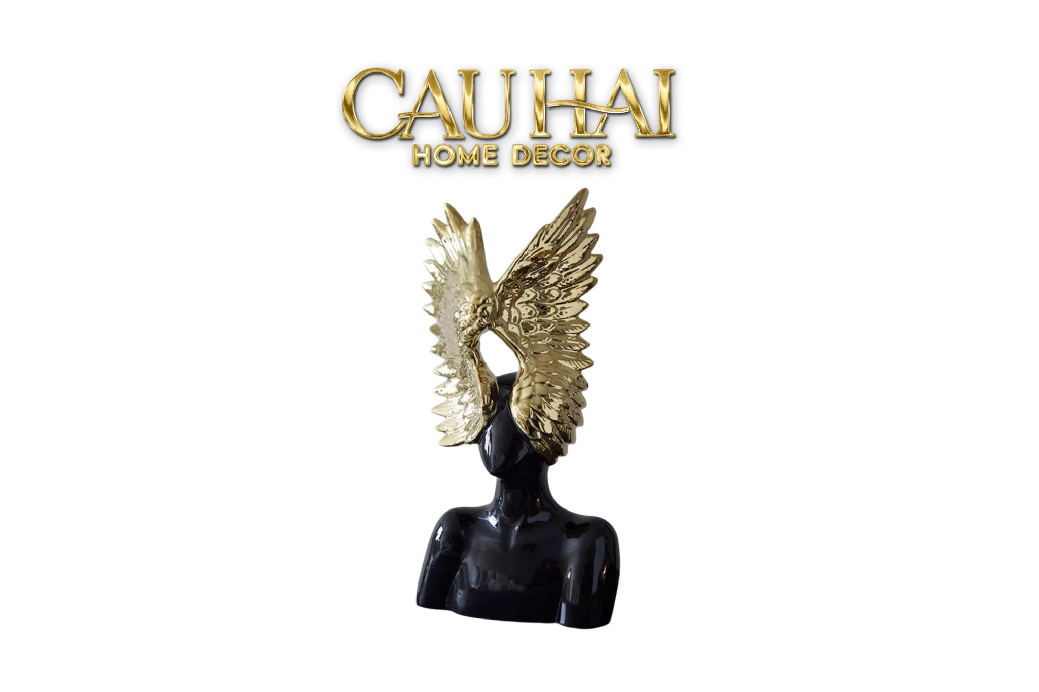 Maison Couture - Tượng Thiên Thần - Shadow And Glory Angel-TƯỢNG TRANG TRÍ-CẬU HAI HOME DECOR