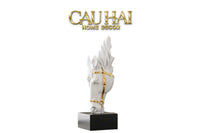 Maison Couture – Tượng Trang Trí Đầu Ngựa Tête de Cheval Atelier Harness Équestre Blanc H28-TƯỢNG TRANG TRÍ-CẬU HAI HOME DECOR
