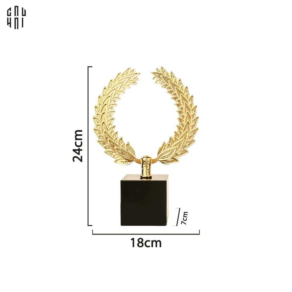 Maison Couture - Tượng Vòng Nguyệt Quế Bằng Đồng - The Glory Laurel Crown 18x24-TƯỢNG TRANG TRÍ-CẬU HAI HOME DECOR