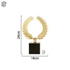 Maison Couture - Tượng Vòng Nguyệt Quế Bằng Đồng - The Glory Laurel Crown 18x24-TƯỢNG TRANG TRÍ-CẬU HAI HOME DECOR
