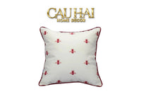 Maison Couture - Vỏ Gối Da Fuchsia Sparkle Bee L’Abeille 45-VỎ GỐI-CẬU HAI HOME DECOR