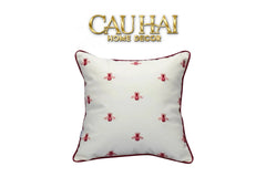 Maison Couture - Vỏ Gối Da Fuchsia Sparkle Bee L’Abeille 45-VỎ GỐI-CẬU HAI HOME DECOR