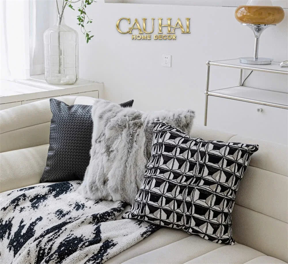Maison Couture - Vỏ Gối Lông Le Lapin De Neige 45-VỎ GỐI-CẬU HAI HOME DECOR